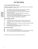 Предварительный просмотр 2 страницы Hotpoint RLA80 Instructions For Installation And Use Manual