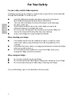 Предварительный просмотр 2 страницы Hotpoint RLA81 Instructions For Installation And Use Manual