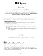 Preview for 11 page of Hotpoint RLAV21P Instructions For Installation And Use Manual