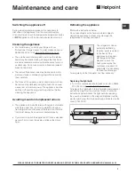 Preview for 7 page of Hotpoint RLFM 1 Series Operating Instructions Manual