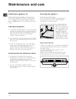 Предварительный просмотр 6 страницы Hotpoint RLS150G Operating Instructions Manual