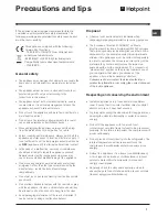 Preview for 7 page of Hotpoint RLS150G Operating Instructions Manual