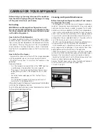 Предварительный просмотр 11 страницы Hotpoint RSA 21 Instructions For Installation And Use Manual