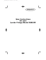 Предварительный просмотр 1 страницы Hotpoint RSR50V User Instructions