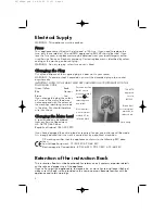 Предварительный просмотр 2 страницы Hotpoint RSR50V User Instructions