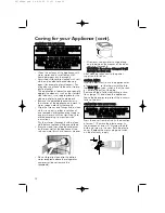 Предварительный просмотр 12 страницы Hotpoint RSR50V User Instructions