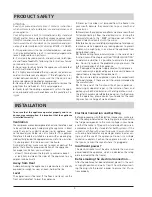 Preview for 3 page of Hotpoint RTA 41 Instructions For Installation And Use Manual