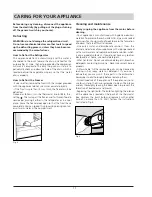 Предварительный просмотр 11 страницы Hotpoint RTA 41 Instructions For Installation And Use Manual