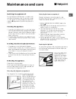 Preview for 7 page of Hotpoint RTA 42 Operating Instructions Manual