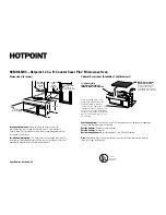 Предварительный просмотр 1 страницы Hotpoint RVM1335WC Installation Information