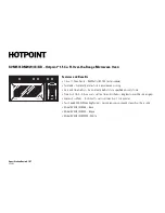 Предварительный просмотр 2 страницы Hotpoint RVM1535DM Dimension Manual