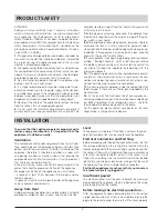 Preview for 3 page of Hotpoint RZA 21 Instructions For Installation And Use Manual