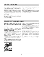 Preview for 9 page of Hotpoint RZA 21 Instructions For Installation And Use Manual