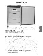 Предварительный просмотр 9 страницы Hotpoint RZA31 Instructions For Installation And Use Manual