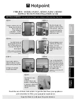 Hotpoint RZA51 Instructions For Installation And Use Manual preview