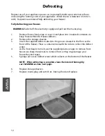 Preview for 12 page of Hotpoint RZA51 Instructions For Installation And Use Manual