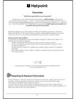 Предварительный просмотр 15 страницы Hotpoint RZAV21P Instructions For Installation And Use Manual