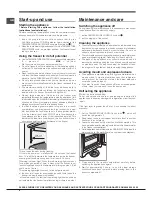 Предварительный просмотр 6 страницы Hotpoint RZFM 151 G.1 Operating Instructions Manual