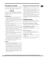 Предварительный просмотр 7 страницы Hotpoint RZFM 151 G.1 Operating Instructions Manual