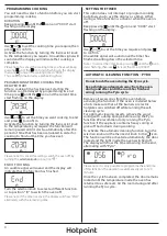 Предварительный просмотр 4 страницы Hotpoint SA2840P Daily Reference Manual