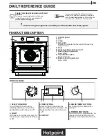 Предварительный просмотр 1 страницы Hotpoint SA4844CIX Daily Reference Manual