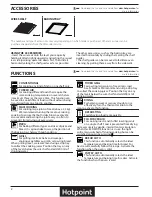 Предварительный просмотр 2 страницы Hotpoint SA4844CIX Daily Reference Manual