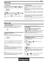 Предварительный просмотр 3 страницы Hotpoint SA4844CIX Daily Reference Manual