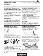 Предварительный просмотр 7 страницы Hotpoint SA4844CIX Daily Reference Manual