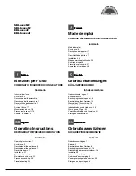 Hotpoint SBL series NF Operating Instructions Manual preview