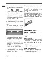 Preview for 18 page of Hotpoint SBL series NF Operating Instructions Manual