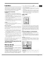 Preview for 21 page of Hotpoint SBL series NF Operating Instructions Manual