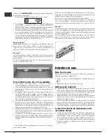 Preview for 26 page of Hotpoint SBL series NF Operating Instructions Manual