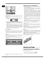 Preview for 30 page of Hotpoint SBL series NF Operating Instructions Manual