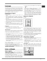 Preview for 41 page of Hotpoint SBL series NF Operating Instructions Manual