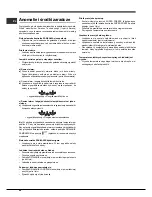 Preview for 48 page of Hotpoint SBL series NF Operating Instructions Manual