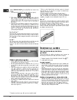 Preview for 50 page of Hotpoint SBL series NF Operating Instructions Manual