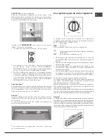 Предварительный просмотр 21 страницы Hotpoint SBM series NF Operating Instructions Manual