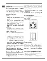 Предварительный просмотр 40 страницы Hotpoint SBM series NF Operating Instructions Manual