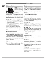 Предварительный просмотр 6 страницы Hotpoint SBS 638 CX S Operating Instructions Manual