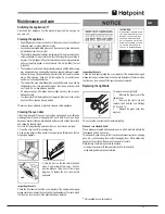 Предварительный просмотр 11 страницы Hotpoint SBS 638 CX S Operating Instructions Manual