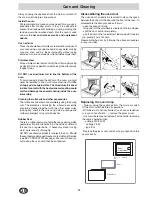 Предварительный просмотр 12 страницы Hotpoint SD97PC Instructions For Installation And Use Manual