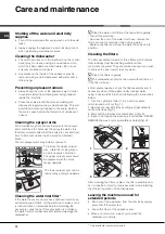 Предварительный просмотр 12 страницы Hotpoint SDL 510 Instruction Booklet