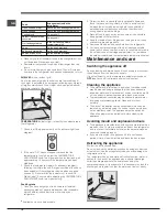 Предварительный просмотр 10 страницы Hotpoint SDS Series Operating Instructions Manual