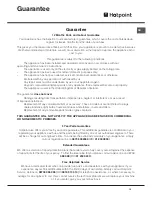 Предварительный просмотр 15 страницы Hotpoint SE101PX Operating Instructions Manual