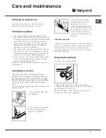 Предварительный просмотр 11 страницы Hotpoint SE1022X Operating Instructions Manual