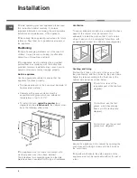 Предварительный просмотр 2 страницы Hotpoint SE102PX Operating Instructions Manual