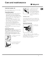 Предварительный просмотр 11 страницы Hotpoint SE1032X Operating Instructions Manual