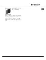 Предварительный просмотр 3 страницы Hotpoint SE48101PGX Operating Instructions Manual