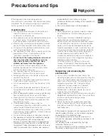 Preview for 9 page of Hotpoint SE89PG X Operating Instructions Manual