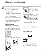 Preview for 10 page of Hotpoint SE89PG X Operating Instructions Manual